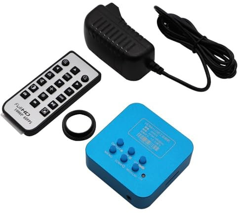 Lab Microscope Accessories Microscope Camera 14MP 16MP 20MP CMOS 1080P 60FPS HDMI Camera for Trinocular Microscope Phone Motherboard PCB Soldering Repair(16MP HDMI adapter)