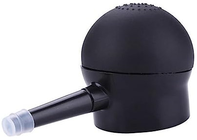 Beavorty 1Stk Silikondüse Shampoo und Spülung Haarfaser-Spray- haarfasern spray haarfaserspray sprühflasche Sprayer für Haaraufbau langlebiger Faserapplikator Kieselgel Black