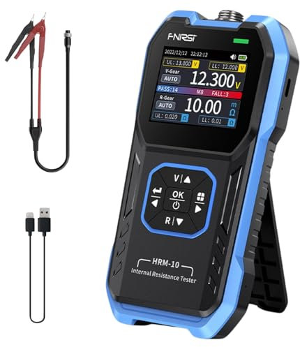 Jadeshay Tester di Resistenza Interna 0~200Ω CC 0~±100V Accurato Misuratore di Resistenza e di Tensione Interna Tester Batteria Auto per Litio Piombo-acido Carbone Batterie