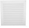 Duct Extractor Grill, Square White Louvered Wall Vent Grille, For Extractor Loft Fan Bathroom Pipe Cover For Wall Ceiling Bedroom Living Room(250x250mm)