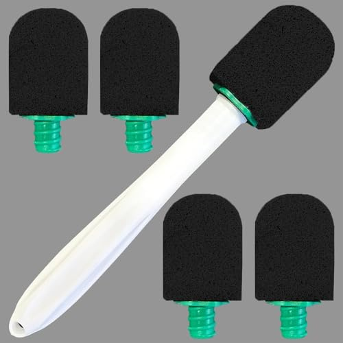 5 Stück Toilette Reinigungsstein Mit Griff,Cleaning Block Wc,Griff Putzstein Deep Flecken,Bimsstein Reinigungsbürste Für Badezimmer,Toiletten,Küchen,Schwimmbäder Tiefe Flecken (Schwarz)