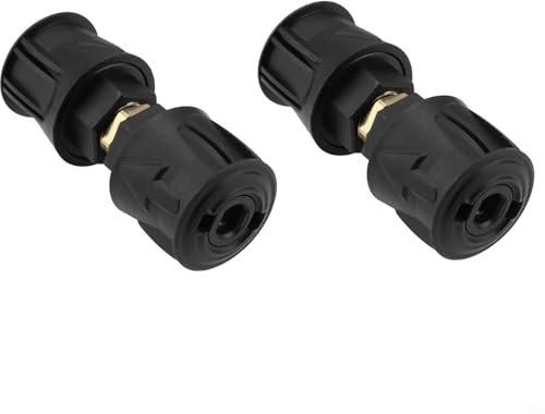 Puupaa Hochdruckreiniger-Anschluss für Kärcher M22, 14 mm, Schnellspanner-Adapter, Schlauchkupplung, Aluminium-Anschluss, Verlängerungsadapter, Wasserdruck-Zubehör (2 Stück)