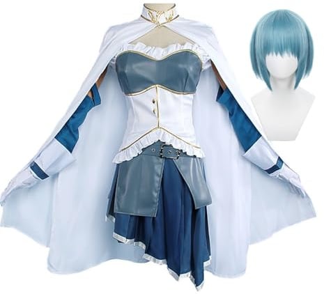 Mami Tomoe Cosplay-Kostüm, Mami Tomoe Cosplay-Uniform, Anime-Charakter-Kleider, Uniform, komplettes Set, Anime-Karneval, Halloween, Party-Uniform für Frauen