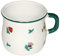 Riess, 0504-049, Topf mit Bördel, gebaucht, 8 3/8 L, COUNTRY - GMUNDNER STREUBLUMEN, Durchmesser 8 cm, Inhalt 0.375 Liter, Höhe 8 cm, Emaille, weiß mit Streublumen, Induktion