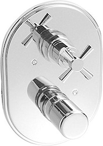 Ideal Standard, Set esterno per miscelatore termostatico monocomando da incasso per vasca/doccia Haven, con blocco, cromato, H2578AA