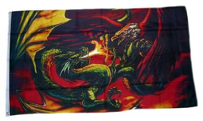 Fahne/Flagge Drache gegen Adler NEU 90 x 150 cm