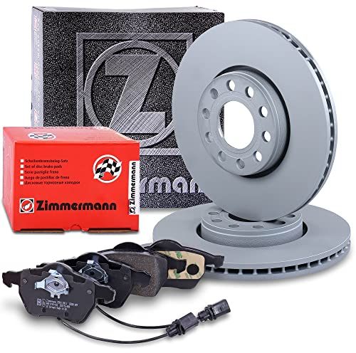 ZIMMERMANN Bremsenset Vorderachse inkl. Bremsscheiben Belüftet Ø 288 mm + Bremsbeläge vorne Kompatibel mit SKODA SUPERB I (3U4), VW PASSAT B5.5 (3B3), PASSAT B5.5 Variant (3B6)