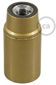 Kit portalámparas de baquelita E14 - Oro