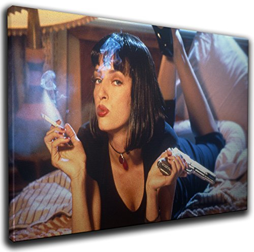 Von Canvas35 Pulp Fiction Film Poster Wall Art Prints Raum Dekoration Bilder Vorderdeckel Quentin Tarantino (02-a3–40,6 x 30,5 cm (40 cm x 30 cm)), Leinwand, Mehrfarbig, 62 x 0,5 x 92 cm