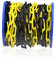 Kunststoff-Absperrkette 6 mm schwarz/gelb 25 m Parkplatzsperre Plastikkette Kette