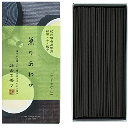Aroma Bliss Green Tea Japanese Incense Sticks by Nippon KodoN Box of 160