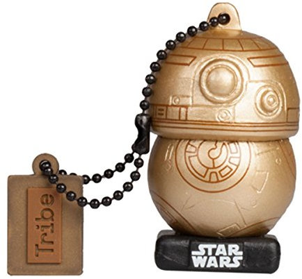 Clé USB 16 Go BB8 Gold - Mémoire Flash Drive 2.0 Originale Star Wars, Tribe FD030517