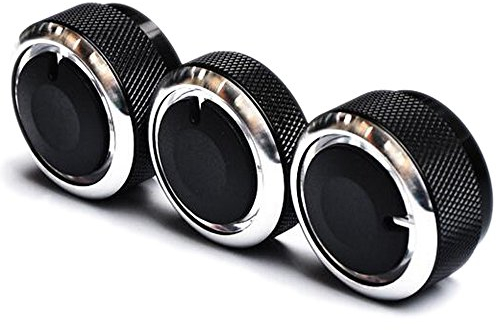 PolarLander 3 stücke Autozubehör knopf klimaanlage temperaturschalter knopf aluminiumlegierung für v/w Polo 2004-2013