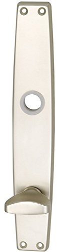 Langschild WG 1000 FAVORIT, WC90, mit Drehknopf, Alu neusilber eloxiert, 1 Stück | Zubehör Beschläge Türen