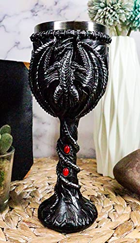 Ebros Legend Of The Thrones Drogon Blood Fire Dragon Wine Goblet Chalice 6oz Capacity