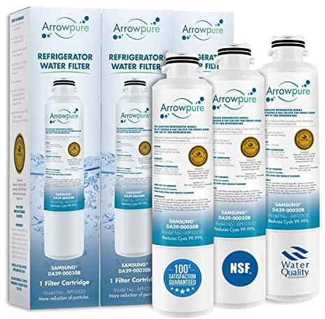 APF-0300 - Filtro dell'acqua per frigorifero Samsung DA29-00020B e HAF-CIN/EXP, RF28HMEDBSR, RWF0700A, RF4287HARS, RF263BEAESR, HDX FMS-2, confezione da 3