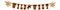 PARTY DISCOUNT Girlande Buchstaben Wild West Sheriff, 110 cm