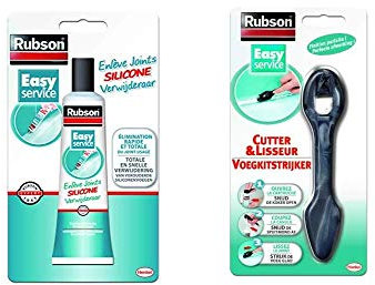 Rubson Enlève joints Silicones, décapant spécialement adapté pour retirer les joints de silicone + Rubson ouvre cartouche et lisseur - pour tout type de mastic