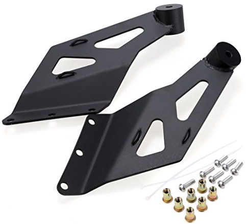 AUXTINGS 2PCS 50 Zoll gebogene LED-Lichtleiste Halterung Obere Windschutzscheibe Dachkabine Für 2002-2008 Ram 1500 und 2003-2009 Ram 2500/3500