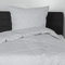 Bierbaum Bettwäsche 3292, Satin Basic, Designed in Germany, silber 03, Fischgrat-Muster, 155x220 + 80x80 cm, Komfortgröße
