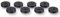 PrecisionGeek – Lautsprecher-Spikes-Pads, Bodenschutz, Stahl oxidiert, geschwärzt, schlanke Form, 20 mm Durchmesser für HiFi-Systeme, Ständer, Schränke – Set mit 8 Stück