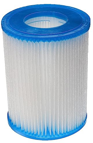 vhbw Cartouche filtrante Remplacement pour Bestway 58094, FD2137, Type II pour Piscine Pompe de Filtration, Filtre à Eau Blanc/Bleu