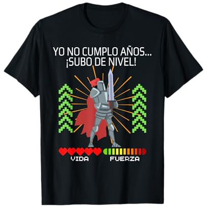 La Cueva del Gamer Yo No Cumplo Años Subo de Nivel Videojuegos RPG Gaming Friki Camiseta Unisex Adulto Black S Manga Larga T-Shirt Camisa Gaming RPG Fans