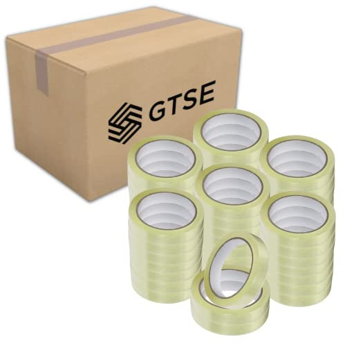 GTSE - Ruban adhésif transparent - 24 mm x 66 m - emballage de cadeaux, maison, école, bureau - Lot de 96 rouleaux