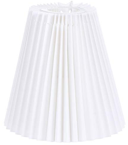 minkissy Deckenleuchte Vintage Zubehör Plissee Lampenschirm Stoff Lampenschirm Ersatz Plissee Lampenschirm Für Kronleuchter Licht Tischlampe Kronleuchter Vintage Weiße Decke