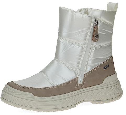 CAPRICE Damen Winterstiefeletten ohne Absatz Airmotion mit Reißverschluss Gefüttert Weite G, Mehrfarbig (Pearl Comb), 38.5 EU