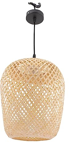 DOITOOL Kronleuchter Aus Bambus Deckenlampe Aus Rattan Kronleuchter Aus Rattan-hängeleuchte Pendelleuchte Im Chinesischen Stil Deckenleuchte Aus Seegras Japanischer Stil Bambuslaterne