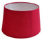 Lampenschirm rund aus Stoff H 13 x Ø 18 cm für Tisch - Stehlampen (rot)