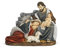 PABEN Statua Presepe Gruppo Natività Madonna Sdraiata in Resina Articoli Religiosi (8.8 cm)