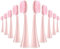 10 Pcs Replacement Toothbrush Heads Compatible with Ordoo Sonic Electric Toothbrush for Adults Brush Heads, Rose