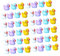 TOPBATHY Ducks Toys 80pcs Simulation Duck Tiny Ducks Fish Bowl Decorations Garden Decorative Fish Tank Decoration Cute Ducks Resin Figurines Crafting Car Statue Toy Trinkets Decorate