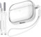 MHYALUDO für AirPods Pro Hülle (2023/2022/2019, 2./1. Generation), kompatibel mit Airpods Pro 2. Generation (USB-C/Lightning-Kabel), hohe Transparenz mit Reinigungsset,Weiß