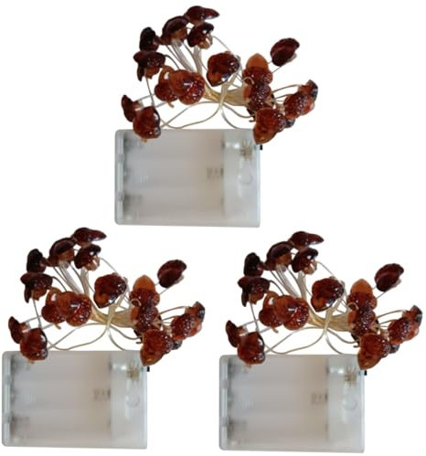 MAGICLULU 3 Stück Schnur Thanksgiving-hängeleuchten Blumengirlande Herbstlichter Girlande Leichte Girlande Thanksgiving-lichter Blinklicht Drinnen Plastik