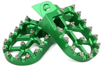 Repose-Pieds Pour Vélo Pour Suzuki Pour RM65 Pour RM100 KX Pour RM 65 80 85 100 Moto CNC Repose-pieds Repose-pieds Pédale Repose-pieds Cale Pied Moto (Color : VERT)