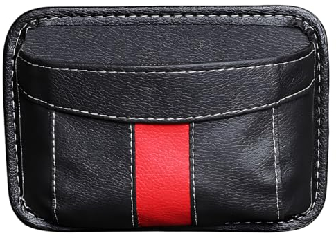 ZXUPOI Bolsillo Lateral para Asientos de Coche Mini Organizador de Cuero Bolsa de Almacenamiento para Coche Pasta Lateral para Asientos de Coche Adecuado para organizar Carteras