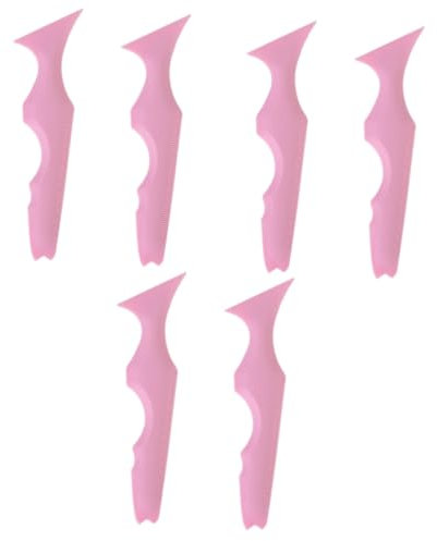 FOMIYES 6 Pz Righello Di Bellezza in Silicone Applicatore Per Crema Viso Ombretto Strumento Per Il Trucco Per Eyeliner Alato in Silicone Stencil Per Sopracciglia Pala Con Le
