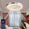 ASJK Deckenlampe mit Ventilator, 72 W, 7200 lm Leise Moderne Led Mit Fernbedienung Timer Ventilator Deckenleuchte Ventilatorlicht Für Wohnzimmer Schlafzimmer, Kaffee
