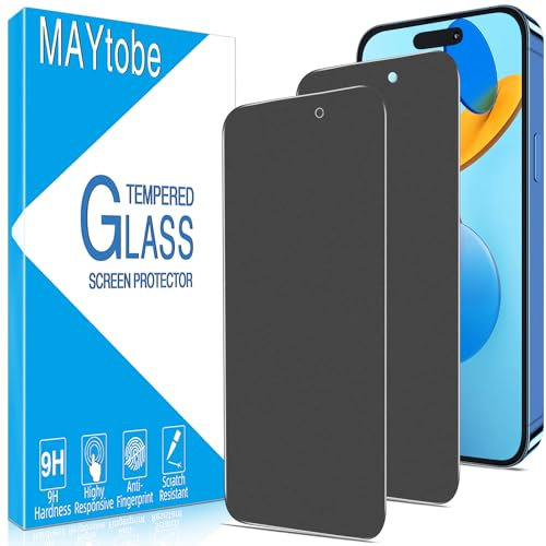 MAYtobe [2 Pack Matte Privacy Screen Protector For iPhone 14 Pro, Anti Spy Tempered Glass, 9H Hardness, Case Friendly, Anti Scratch, Touch Sensitive