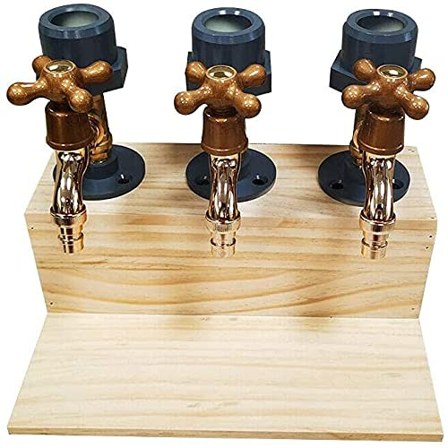 Distributeur d'eau, distributeur whisky bois avec robinet, fontaine à boire bois, distributeur boissons pour bar jus soda boisson bière distributeur whisky (une tête)