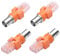 CERRXIAN BNC auf RJ45 Konverter-Adapter, 4 Stück, BNC-Buchse auf RJ45-Stecker, Koaxial-Hohlkupplung, Adapterstecker für Leitungstester (Orange)