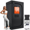 yamxun Box portatile per sauna a vapore: tenda da sauna a grandezza naturale per spa personale, riscaldamento rapido con vapore da 3 litri, sedia pieghevole, telecomando, 81,3 x 81,3 x 180,3 cm