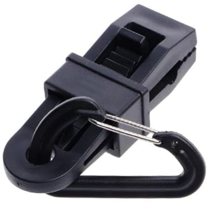 Veemoon 10 Pezzi fibbia della corda della tenda clip per tende tenda ombreggiante tende da sole cappottina tenda sole tende sole Fermagli per tende fibbia del della tenda Black