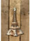 Weihnachtskugel 'Eifelturm', Glas - Christbaum-Hänger, L. 5,5cm W. 5,5 cm H. 10,5cm, 1 Stück