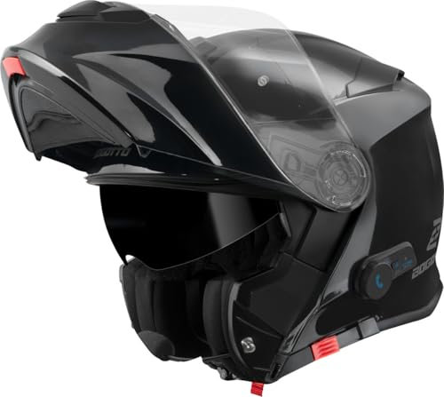 Bogotto H271 BT Bluetooth Klapphelm, schwarz, XL