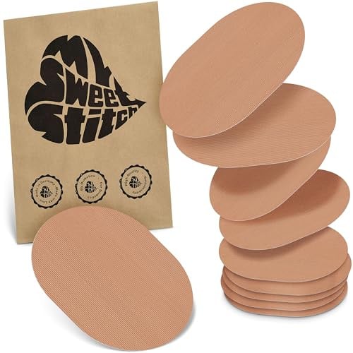 MySweetStitch 10 Fixierpflaster für CGM-Sensoren oval Beige | Hilft gegen vorzeitiges Ablösen, wasserfest und schnell trocknend, hautfreundlich, bis zu 15 Tage Halt