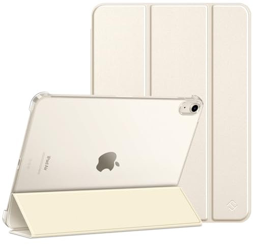 FINTIE Custodia per iPad Air 11 Pollici M3/M2 (2025/2024), iPad Air 5a/4a Gen 10,9 (2022/2020) - Sottile Leggero Opaca Trasparente Posteriore Cover con Auto Sveglia/Sonno, Galassia